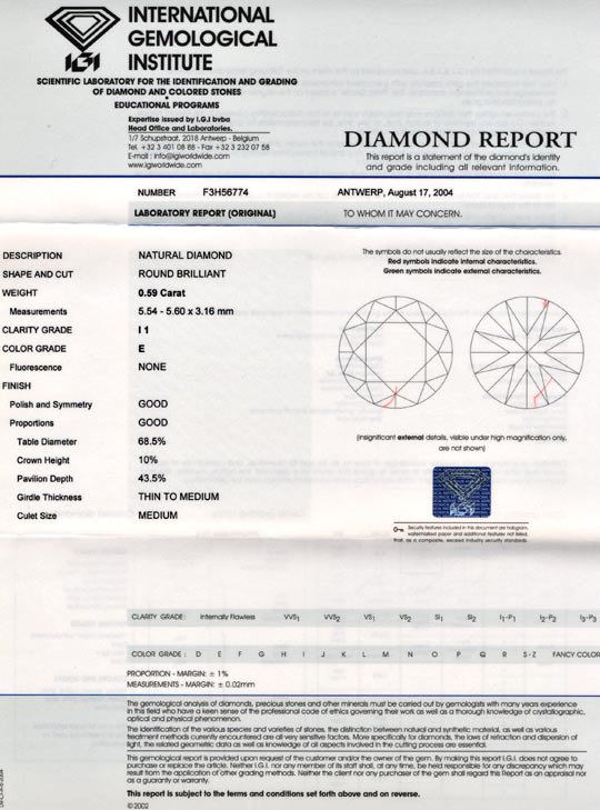 Foto 9 - Diamant 0,59 Brillant River Hochfeines Weiss IGI, D5672