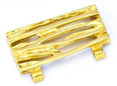 Foto 4 - Gold-Armband massiv Designer-Platten, Scharniere, K2156