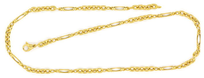 Foto 1 - Exklusive Goldkette im Anker Figaro-Muster massiv 750er, K3100