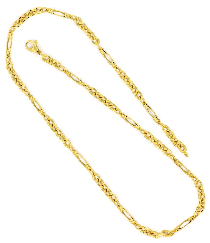 Foto 3 - Exklusive Goldkette im Anker Figaro-Muster massiv 750er, K3100