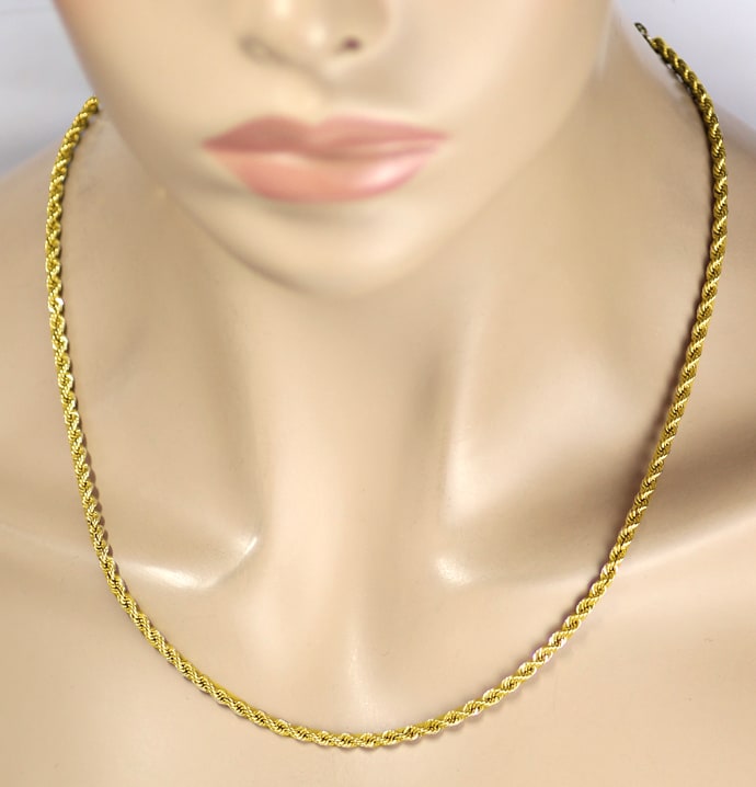 Foto 4 - Damen-Kordel-Goldkette 45cm in Gelbgold, K3441