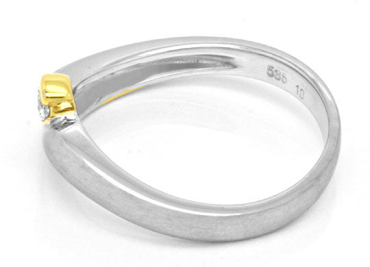Foto 3 - Diamant-Ring, Brillant 0.1ct River 14K Bicolor, S6018